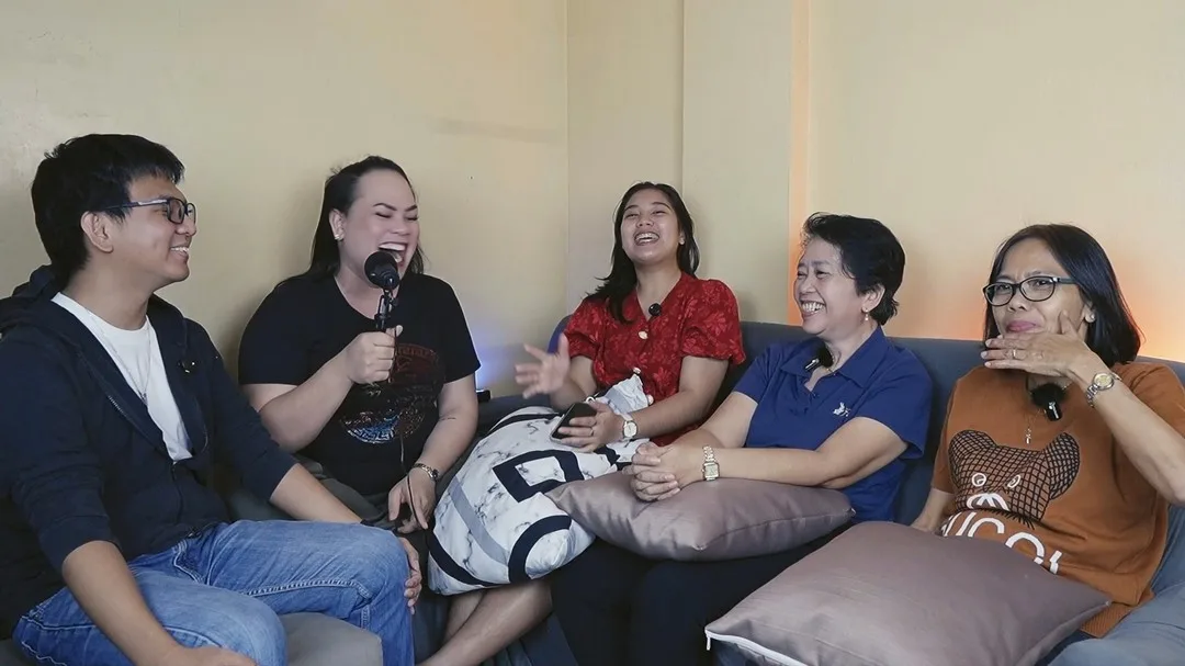 Choir members recording an episode of KabaliTACtakan